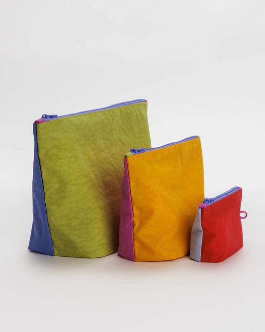 Baggu - Go Pouch Set - Vacation Colorblock