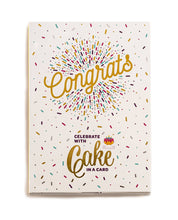 Insta Cake Card - Congrats! - Chocolate