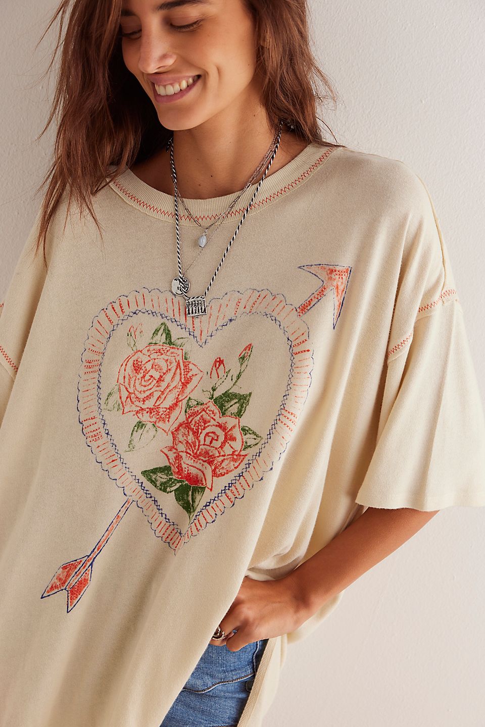 Free People - Love Rose Tee