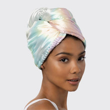 Satin-Wrapped Hair Towel - Aura