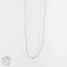 Nusa Dainty Beaded Choker Necklace by Koh Surf: Cream & Blue