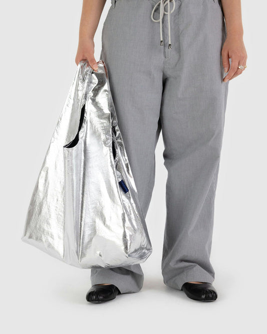 Baggu - Standard Bag - Metallic Silver