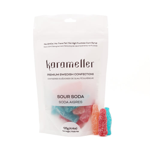 Karameller - Sour Soda Mix - 125g Bag