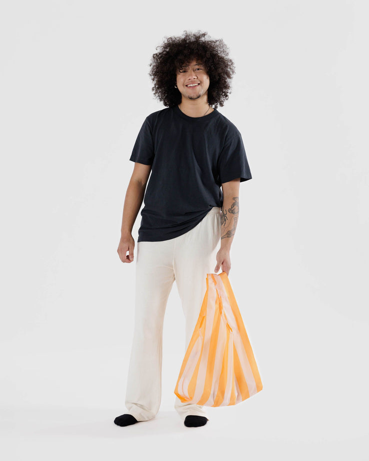 Baggu - Standard Bag - Tangerine Wide Stripe