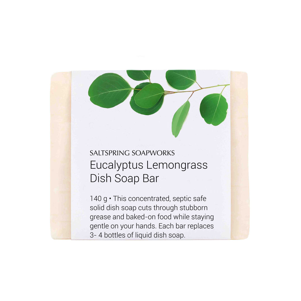 Saltspring Soapworks - Eucalyptus Lemongrass Solid Dish Soap