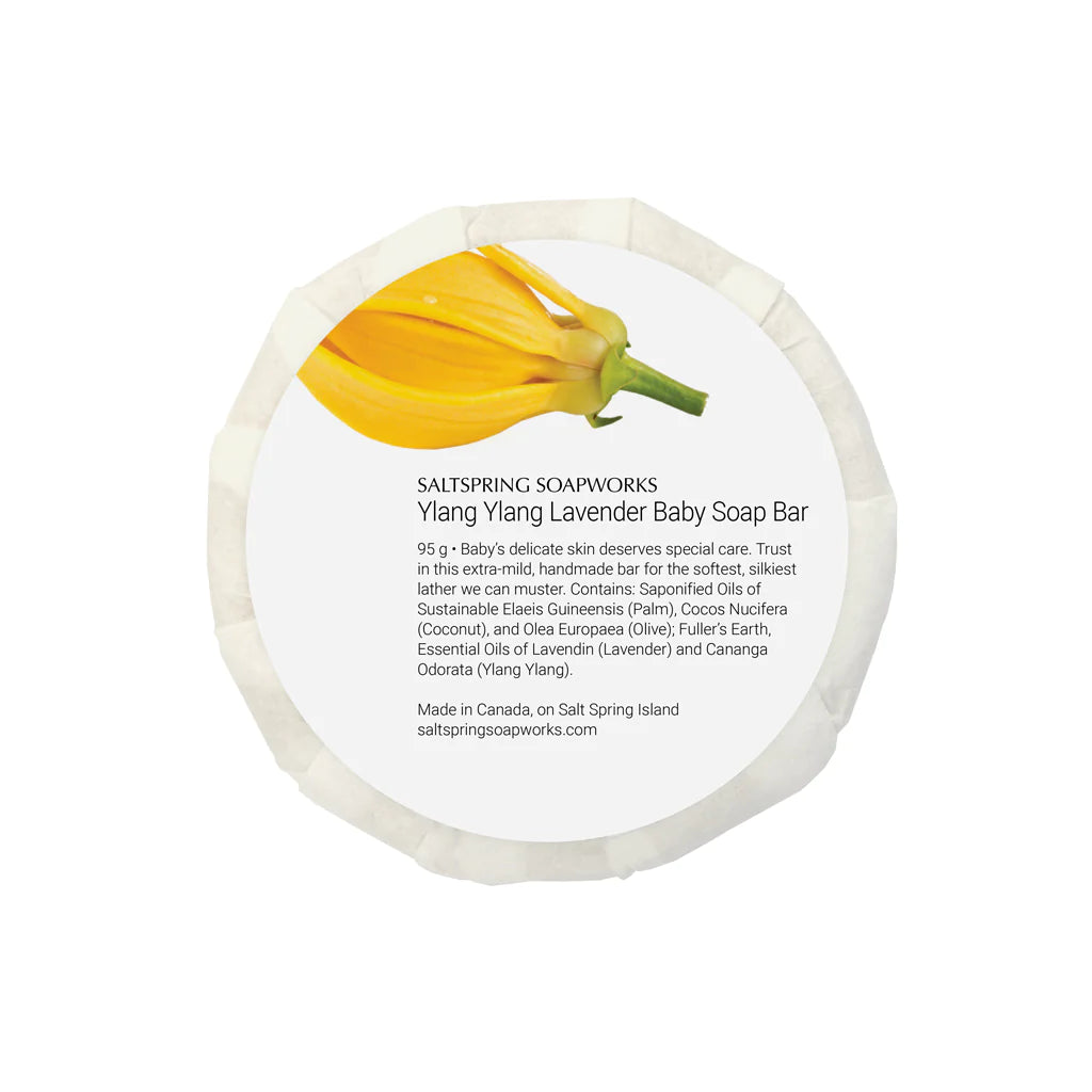 Saltspring Soapworks - Ylang Ylang Lavender Baby Soap Bar