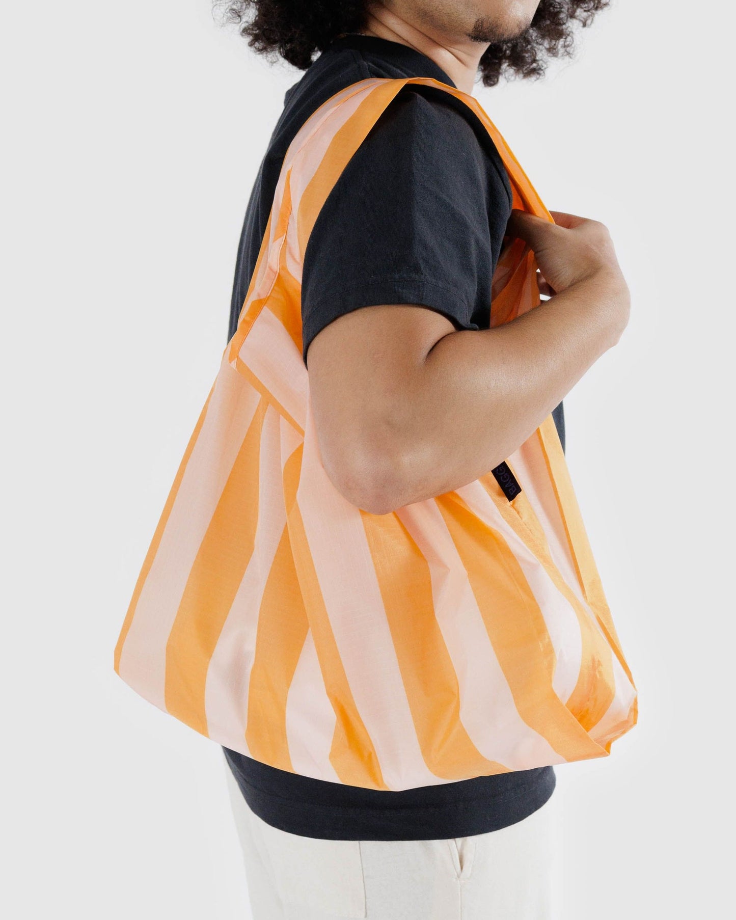 Baggu - Standard Bag - Tangerine Wide Stripe