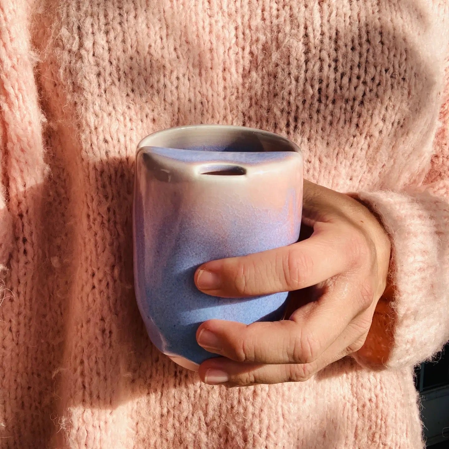 Mug - Stardust Travel Tumbler with Dimple by Lover Pottery