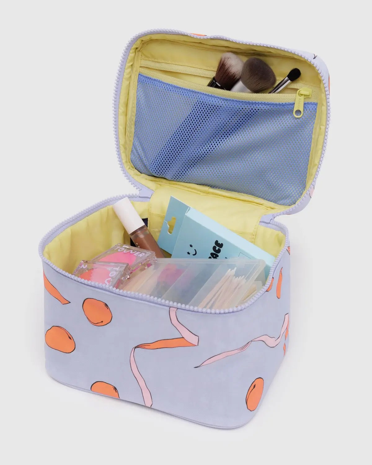 Baggu -  Cosmetic Case - Large - Apricots & Ribbons