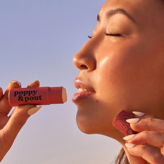 Poppy & Pout - Lip Balm - Pomegranate Peach