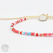 Alila Dainty Beaded Bracelet, Surf Jewelry by Koh Surf: Pink Tones