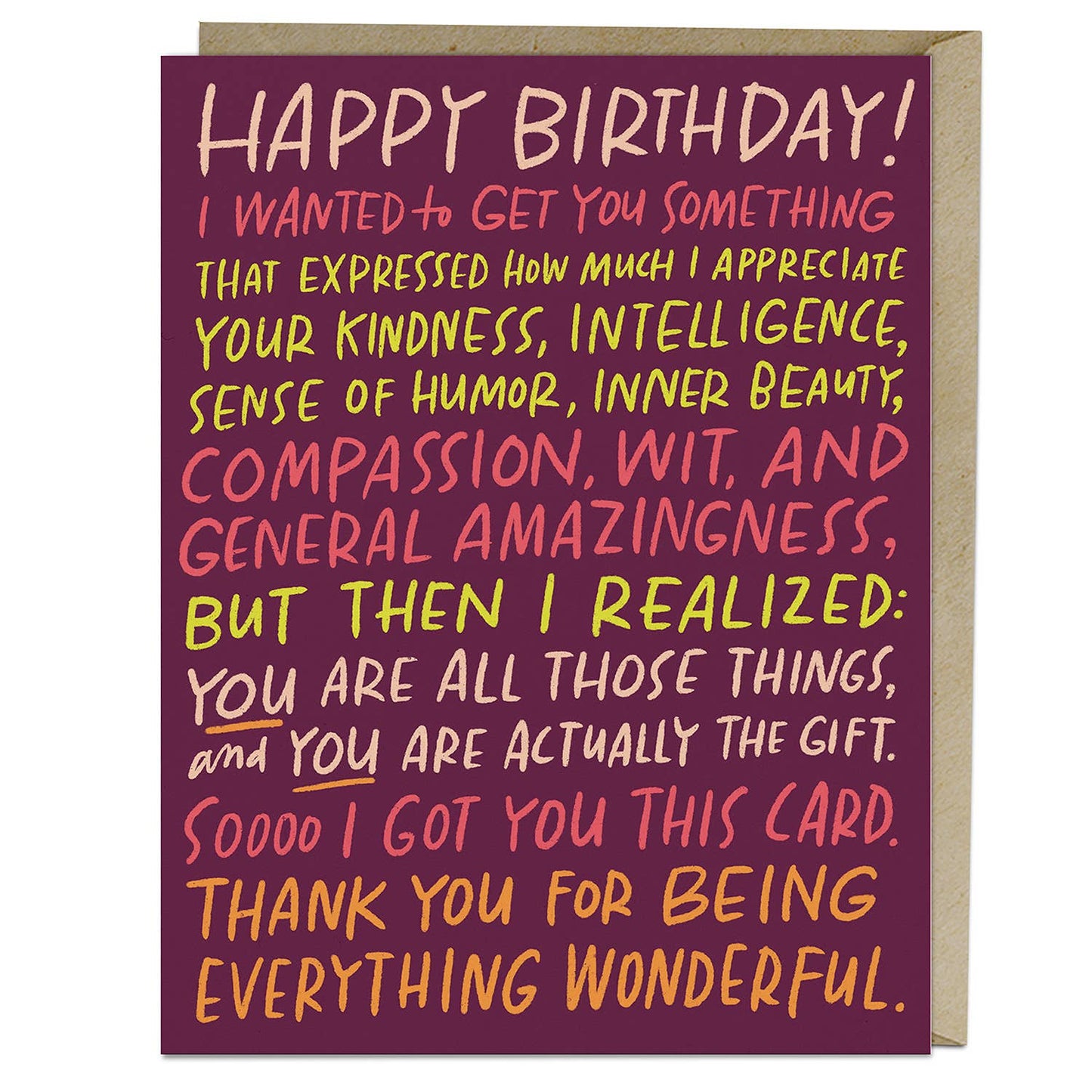 Everything Wonderful Birthday Card