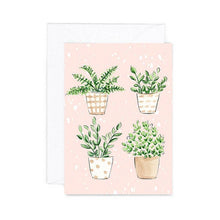 Mini Card - Plants Quartet -Everyday Botanical Greeting Card