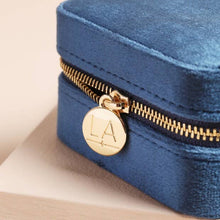 Jewellery Case - Navy Blue Velvet