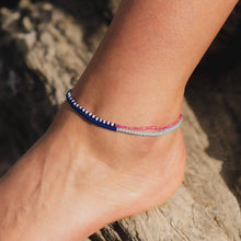 Monte Carlo Anklet, Surfer Jewelry,Beaded Anklet by Koh Surf: 001