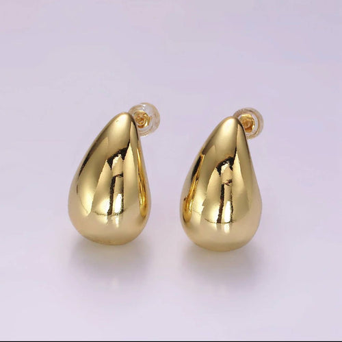 Earrings - Scottie Earrings: Yellow Gold