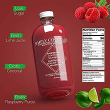 Simply Cocktails - Raspberry, Coconut, Jalapeño Margarita Mix - 16oz