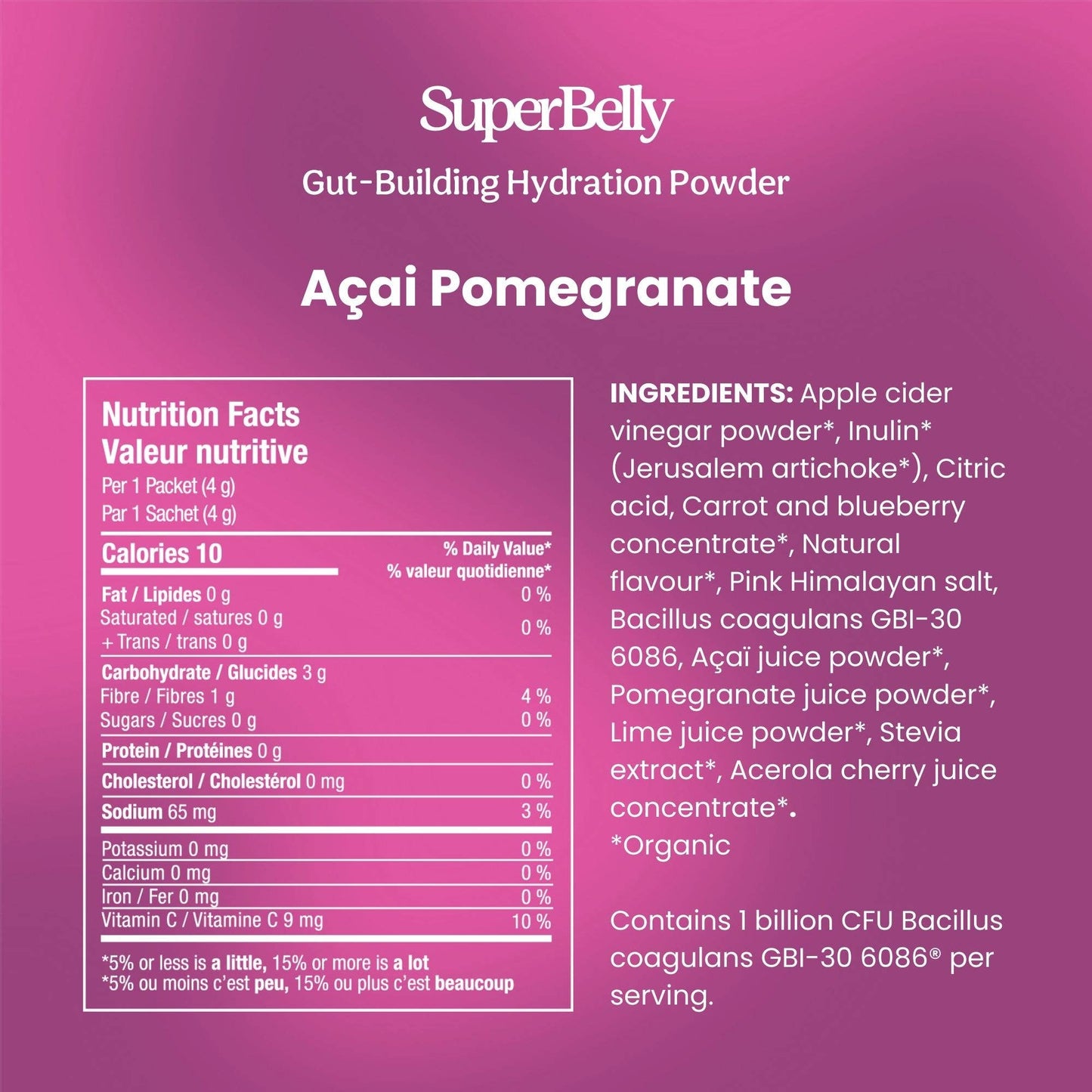 Blume - SuperBelly Hydration & Gut Mix - Açai Pomegranate