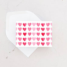 Mini Card - Mini Hearts - Love + Anniversary Greeting Card