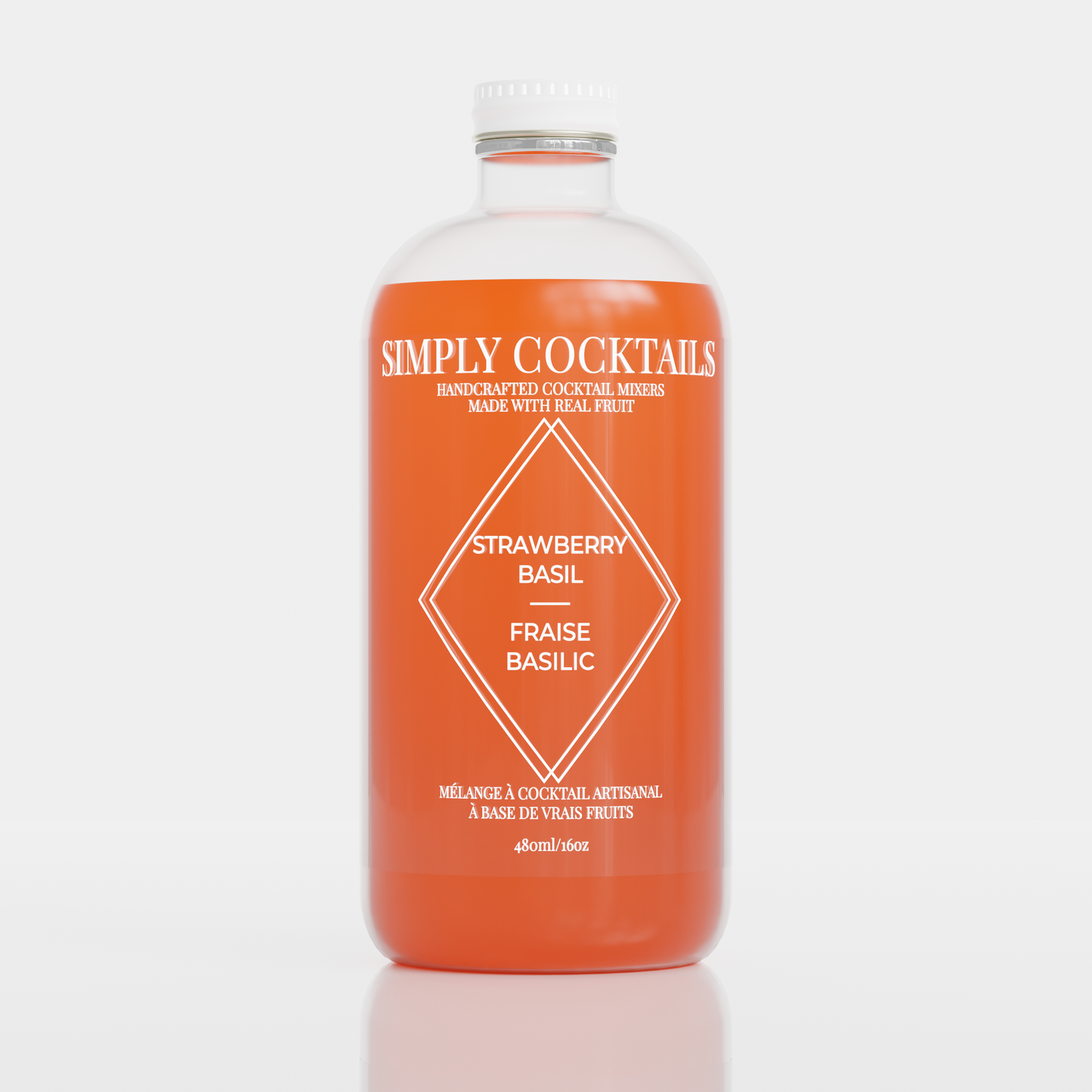 Simply Cocktails - Strawberry Basil Mixer - 16oz