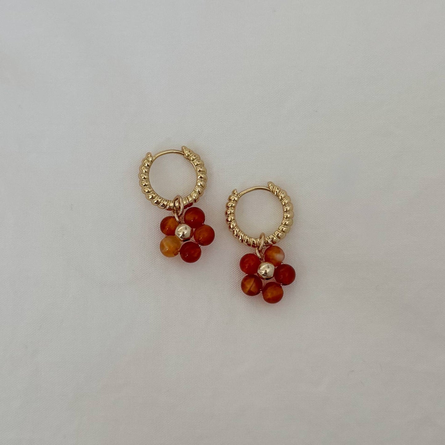 Earrings - Keller Hoops: Amber