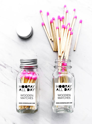 Matches In Little Glass Bottle