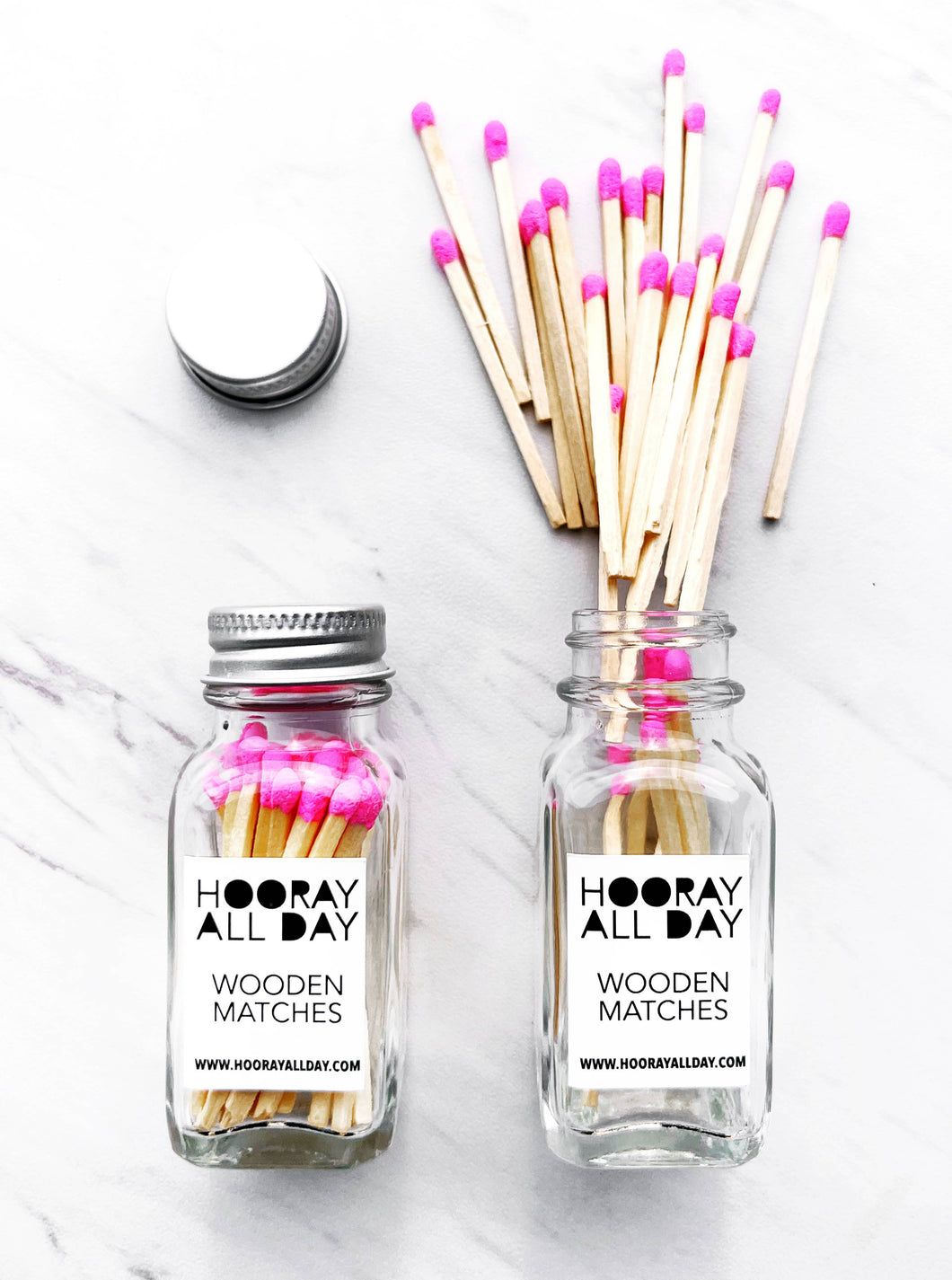 Matches In Little Glass Bottle