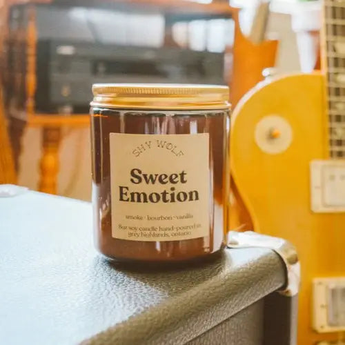 Shy Wolf Candle -  Sweet Emotion  - Vanilla, Bourbon, Smoke