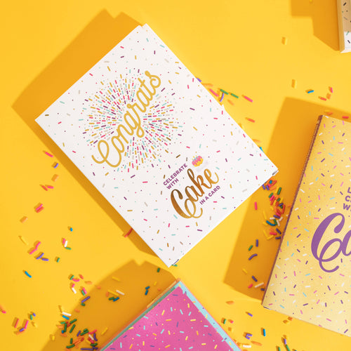 Insta Cake Card - Congrats! - Chocolate