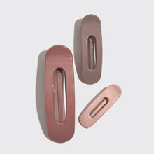 Kitsch - Flat Lay Claw Clip 3pc Flat - Ultra Glossy Terracotta