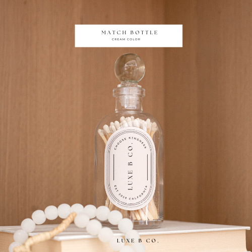 Match Bottles White by Luxe B Co.