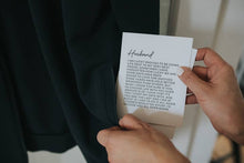 Letter to Husband