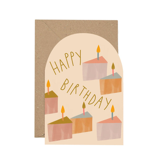 'Happy Birthday' cake card