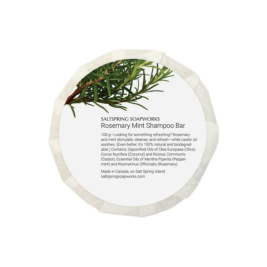 Saltspring Soapworks -Rosemary Mint Shampoo Bar