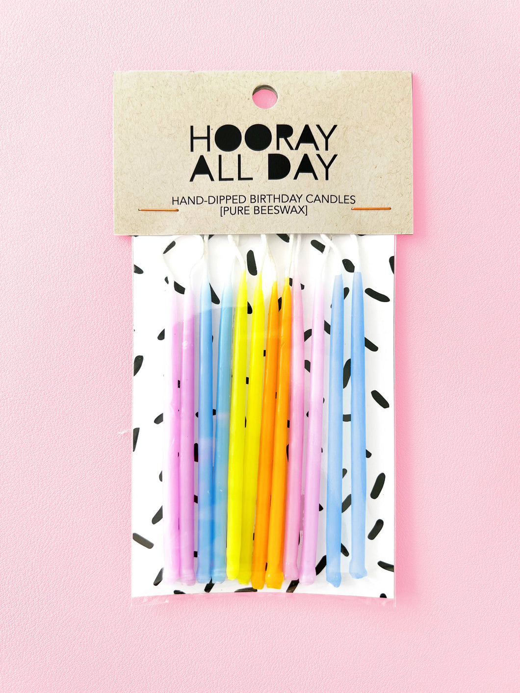 Birthday Candles - Pastels Hand-Dipped Beeswax