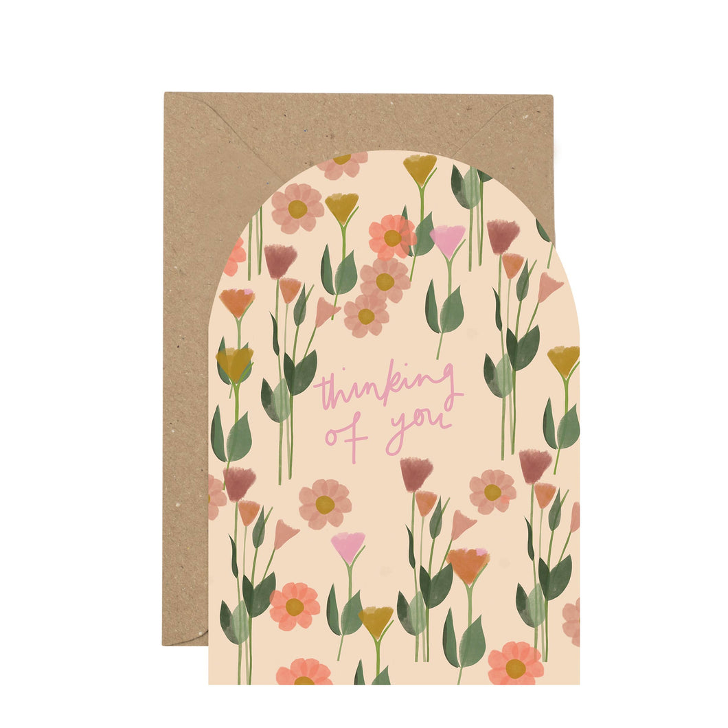 Floral 'Thinking of You' card