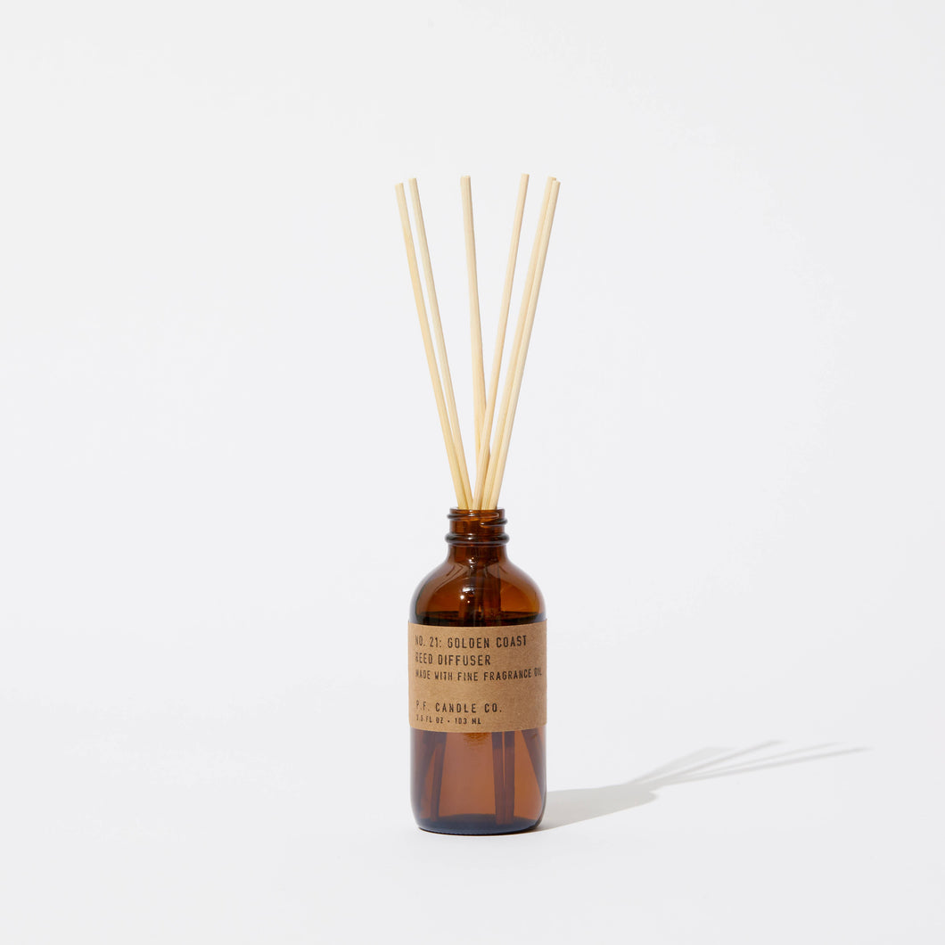 P.F. Candle Co. - Golden Coast - 3.5 oz Reed Diffuser