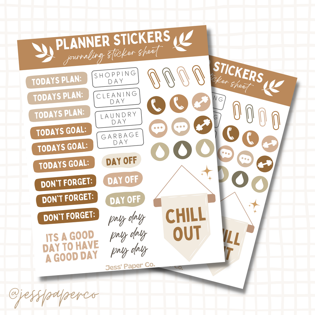 Planner Sticker Sheet