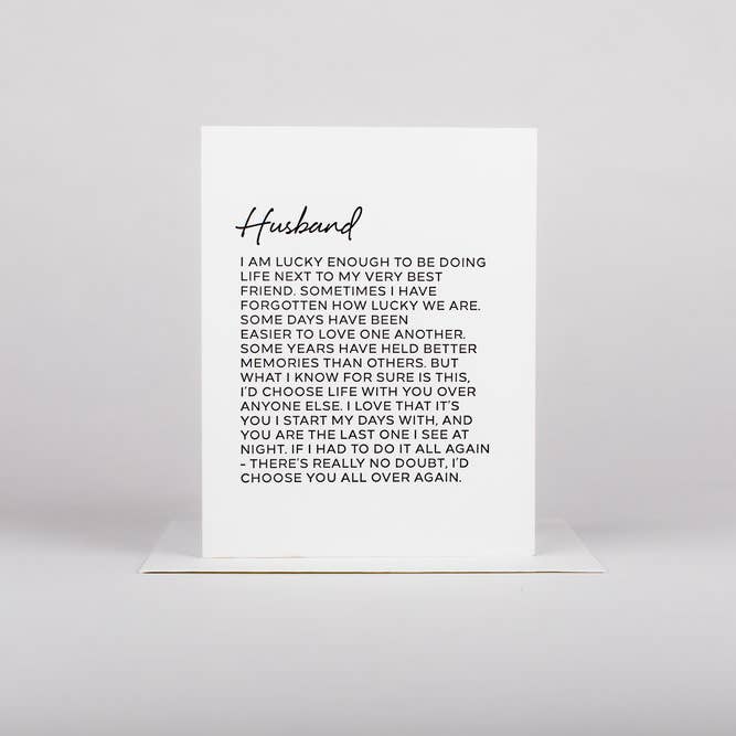 Letter to Husband