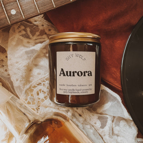 Shy Wolf Candle - Aurora - Tobacco Bourbon