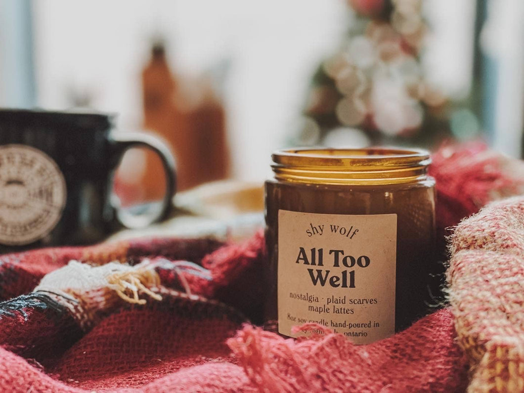 Shy Wolf Candle - All Too Well - Maple Lattes, Nostalgia,