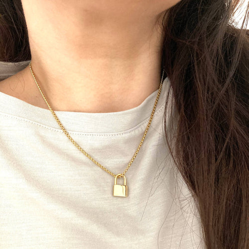 Necklace - Gold Padlock