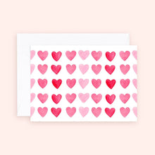 Mini Card - Mini Hearts - Love + Anniversary Greeting Card