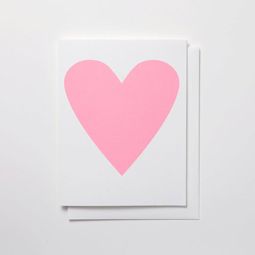 Baby Pink Heart Card