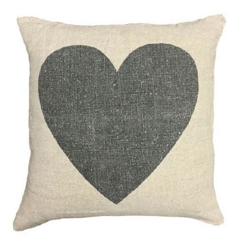 Pillow - Sugarboo & Co - Linen Black Heart