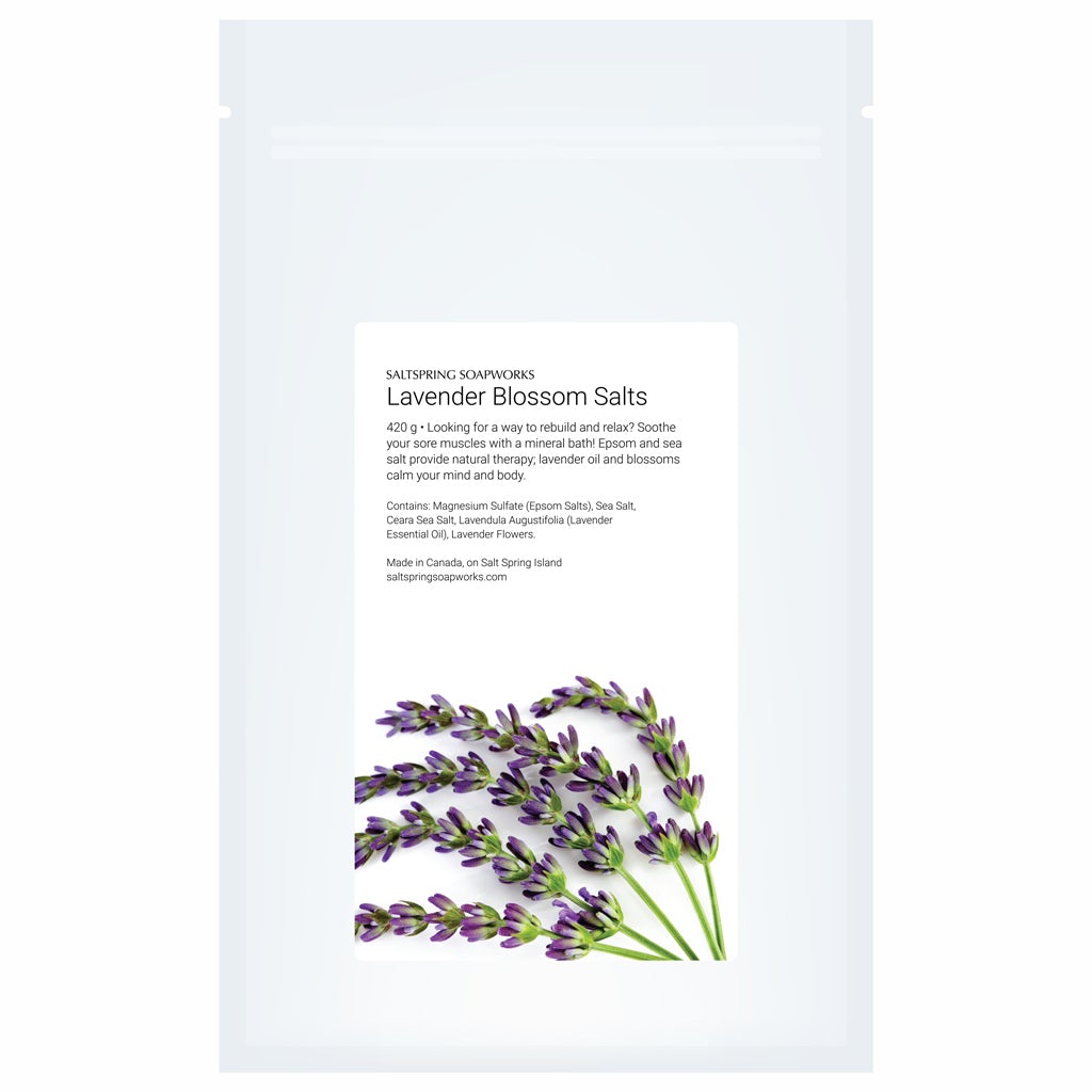 Saltspring Soapworks - Bath Salts - Lavender Blossom