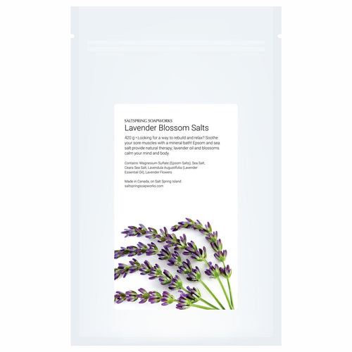 Saltspring Soapworks - Bath Salts - Lavender Blossom